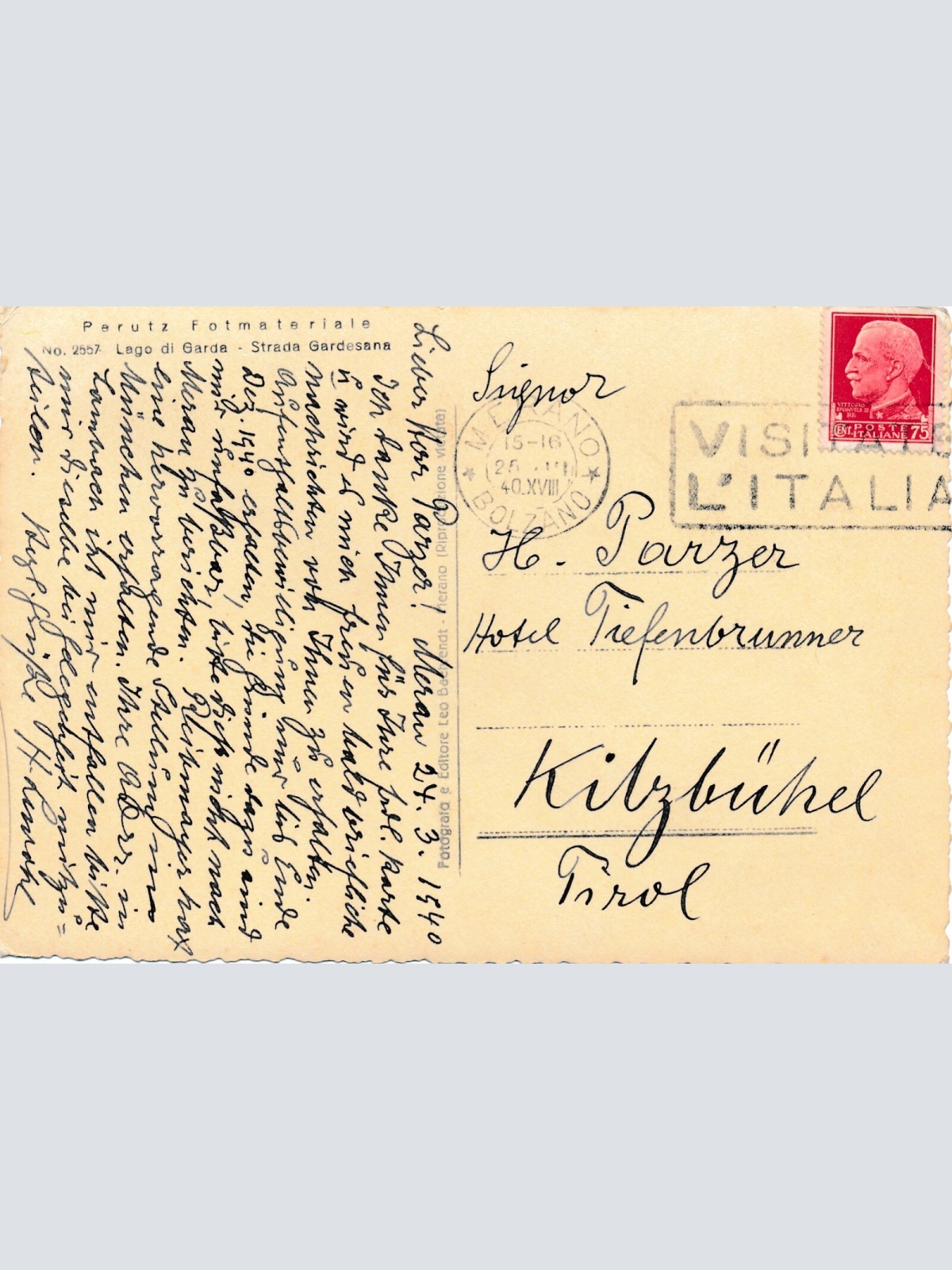 AK aus Garda Perutz Fotmateriale Italien Ansichtskarte (10946)