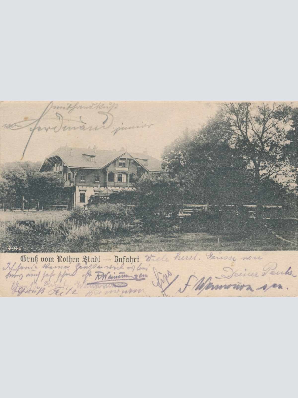 AK gruß vom Rothen Stadl Niederösterreich Ansichtskarte (10964)