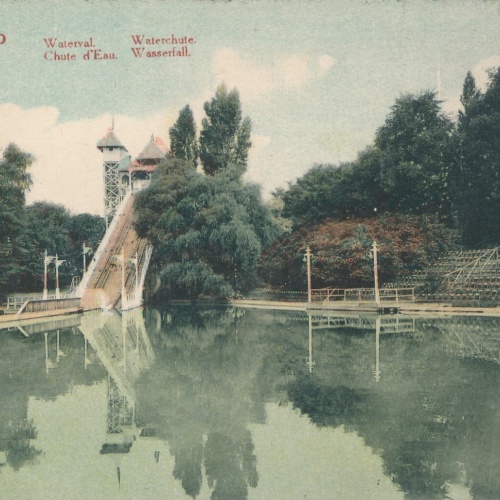 AK aus Gent Gand 1913 Wasserfall Belgien Ansichtskarte (10873)