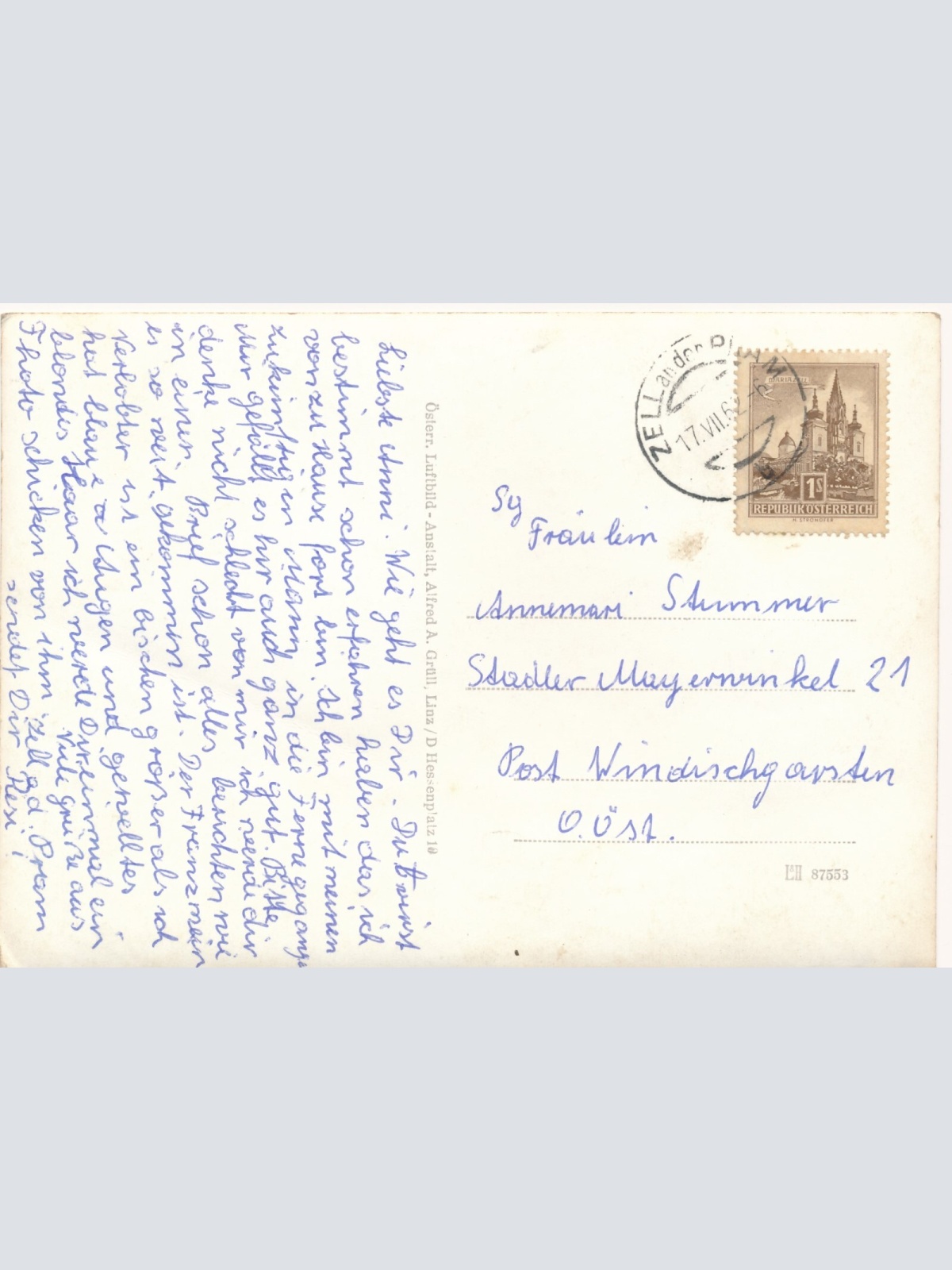 AK aus Zell an der Pram Oberösterreich Ansichtskarte (11075)