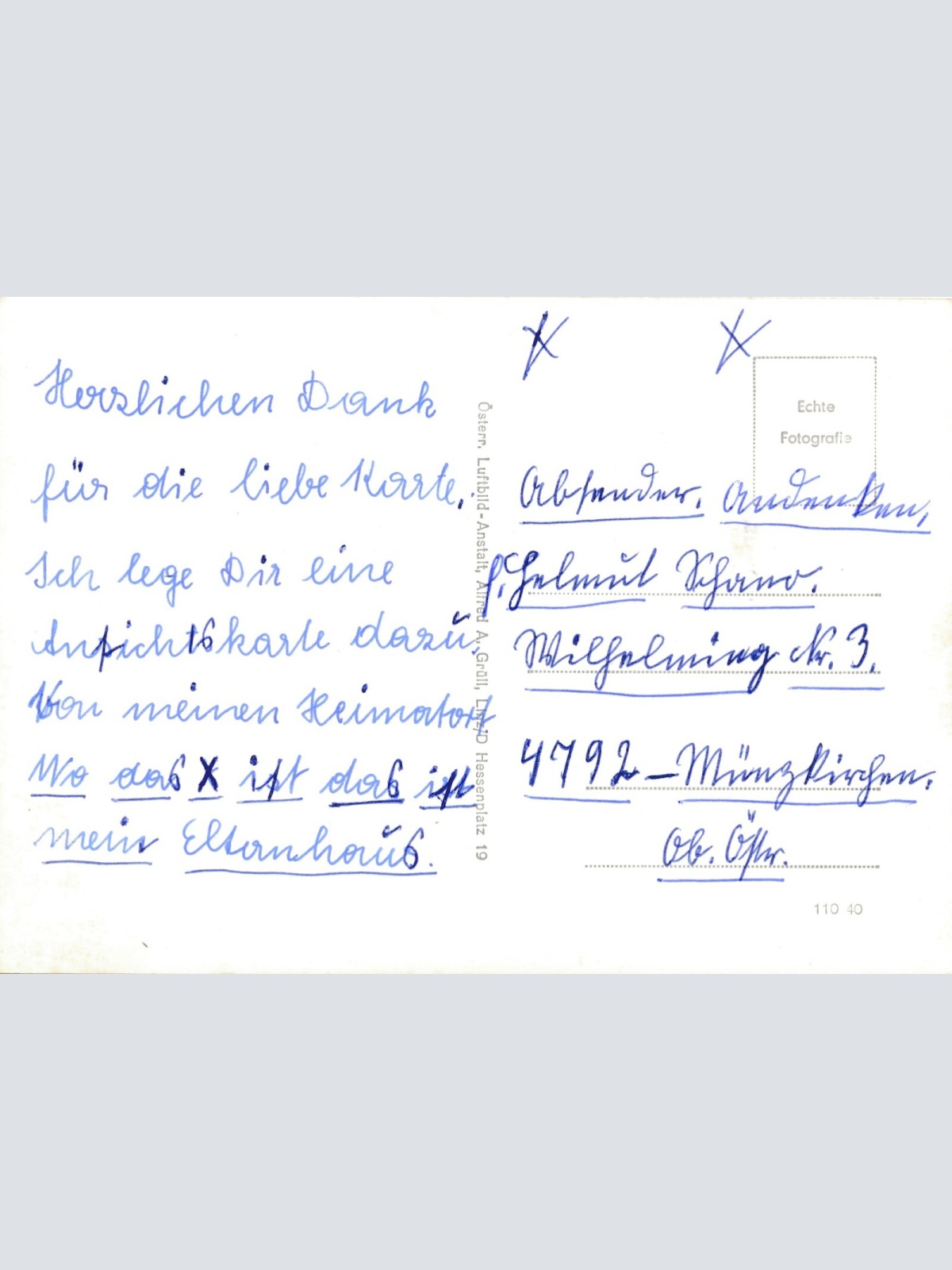 AK aus Münzkirchen Nr. 4 Oberösterreich Ansichtskarte (11066)