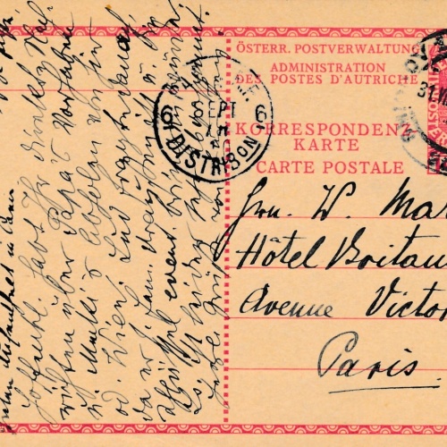 10 Heller Ganzsachen - Karte aus Smichov (11006)