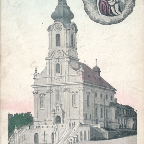 AK aus Wien Grinzing mit Wallfahrtskirche Ansichtskarte (10985)