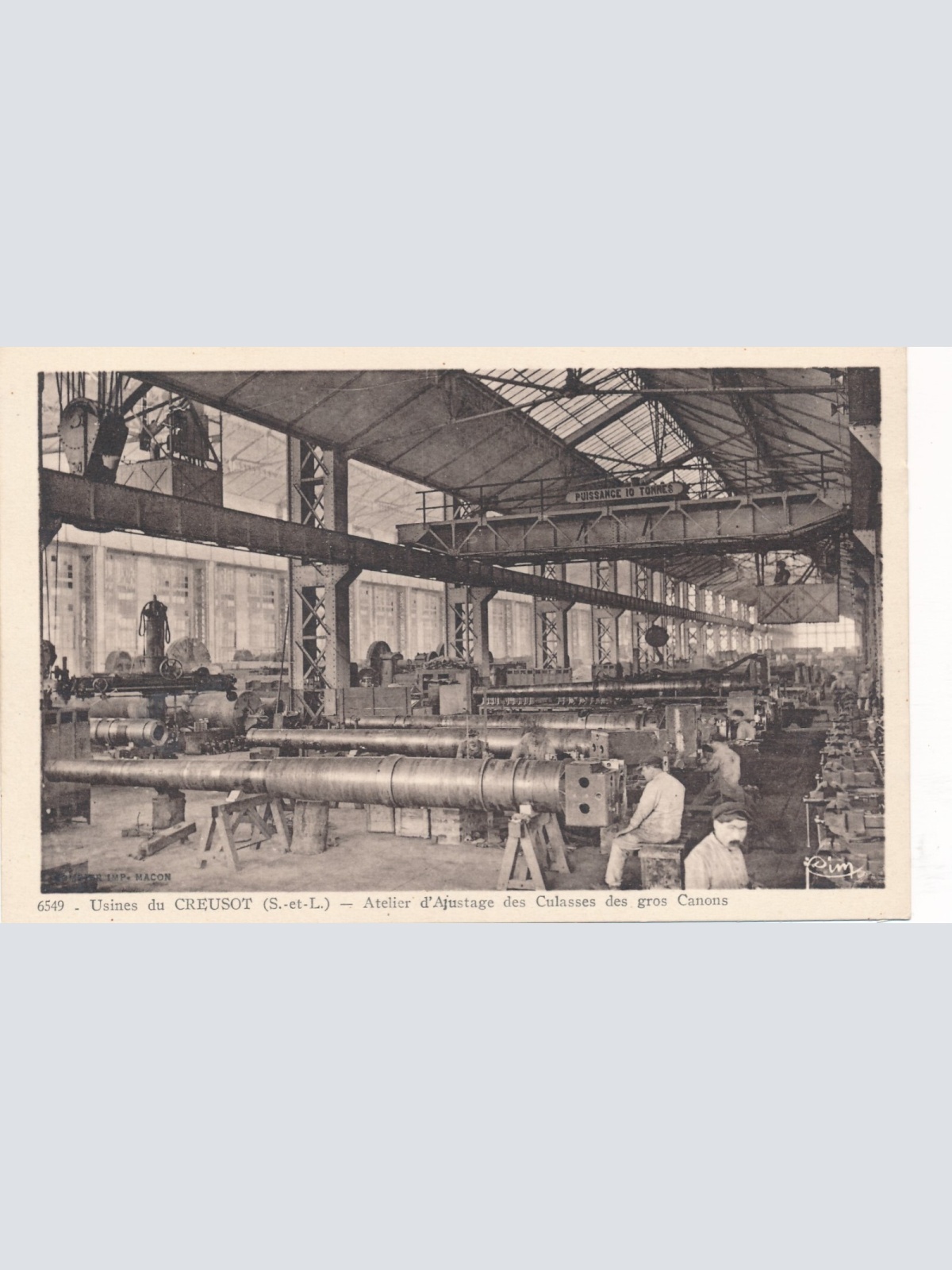 AK aus Creusot Atelier d´Ajustage des Culasses Frankreich Ansichtskarte (9591)