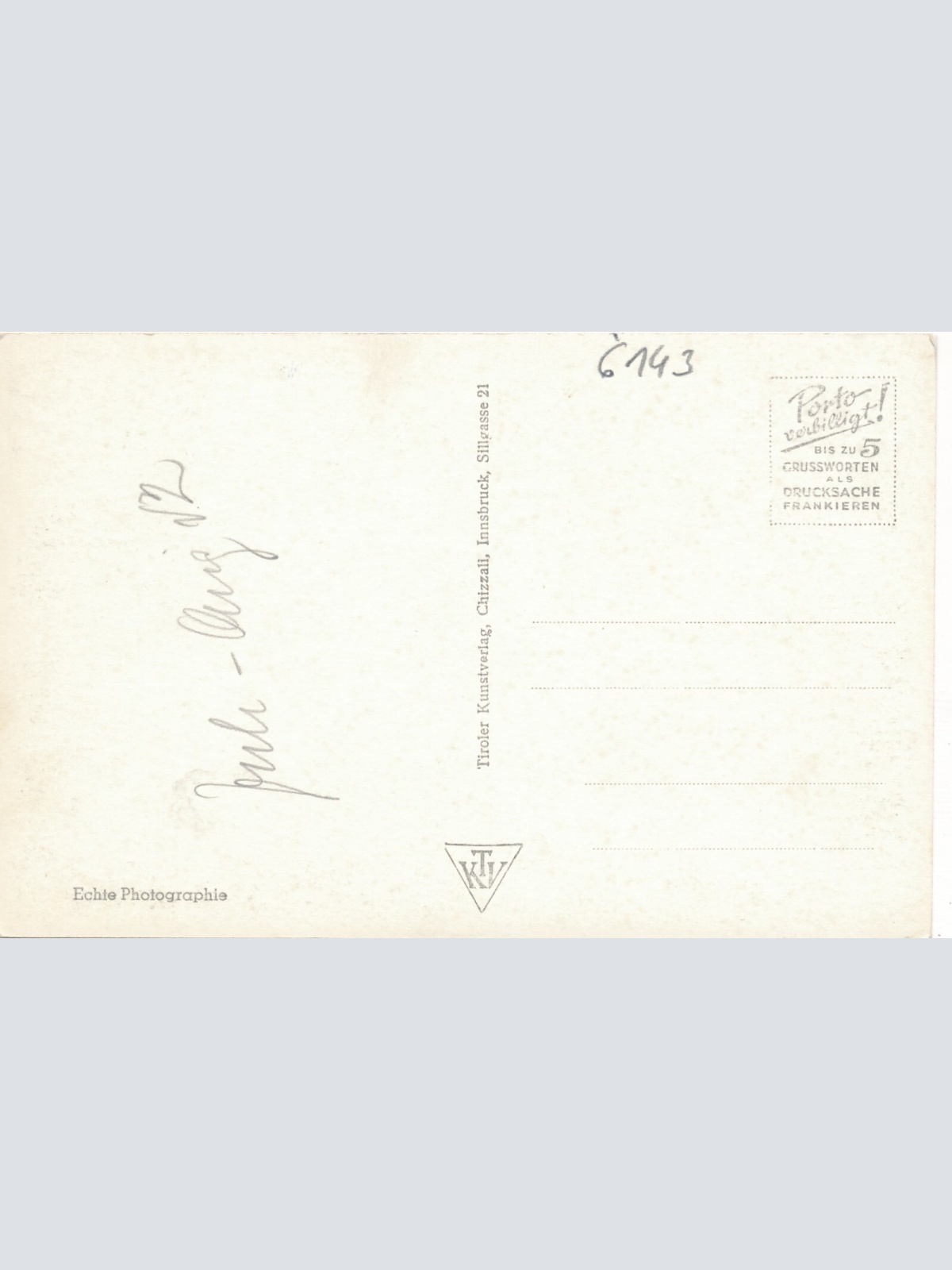 AK aus Matrei Gasthaus zur weißen Rose mit Oldtimer Tirol Ansichtskarte (9705)