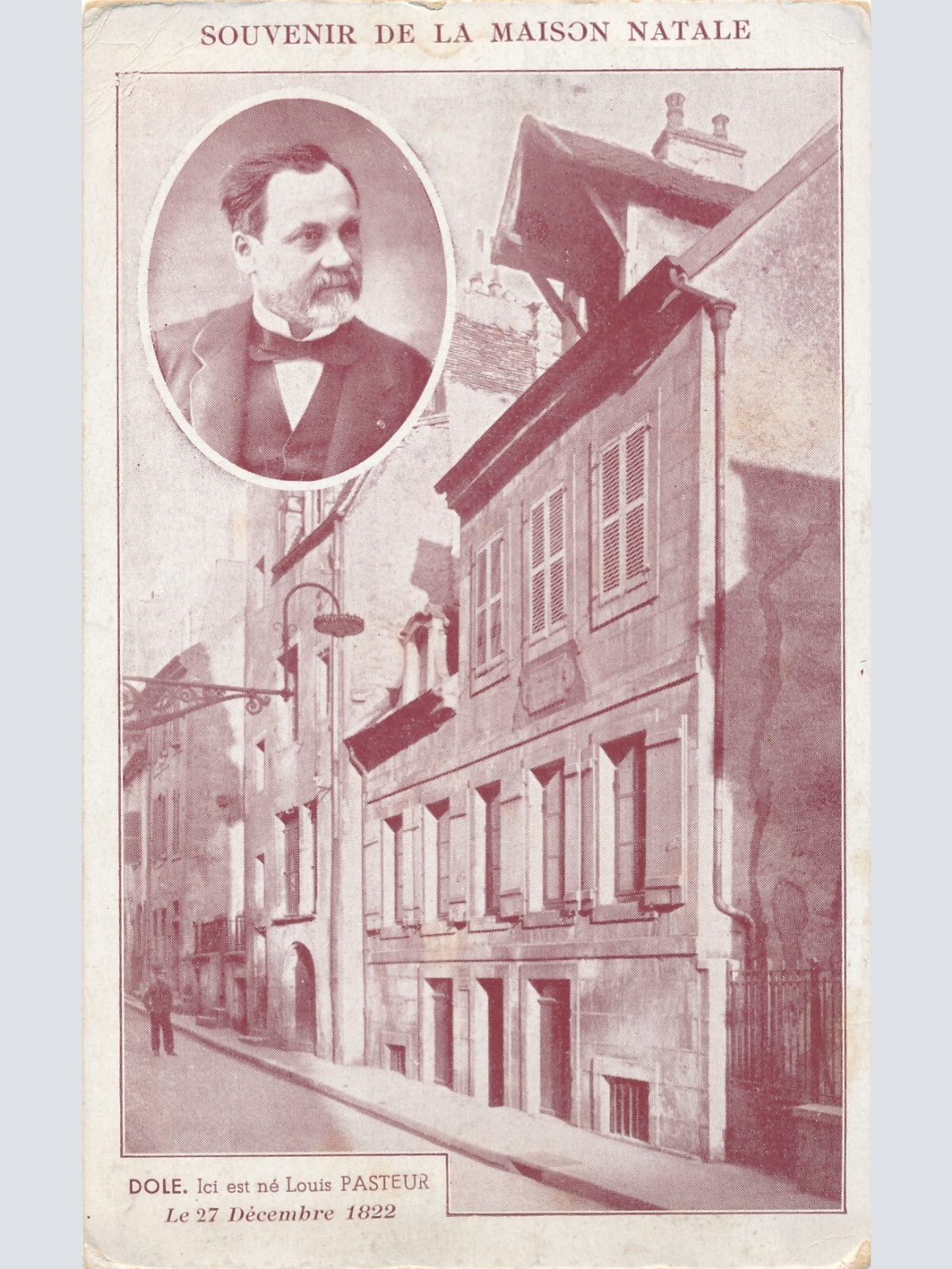 AK aus Dole Souvenir de la Maison Natale Frankreich Ansichtskarte (11031)