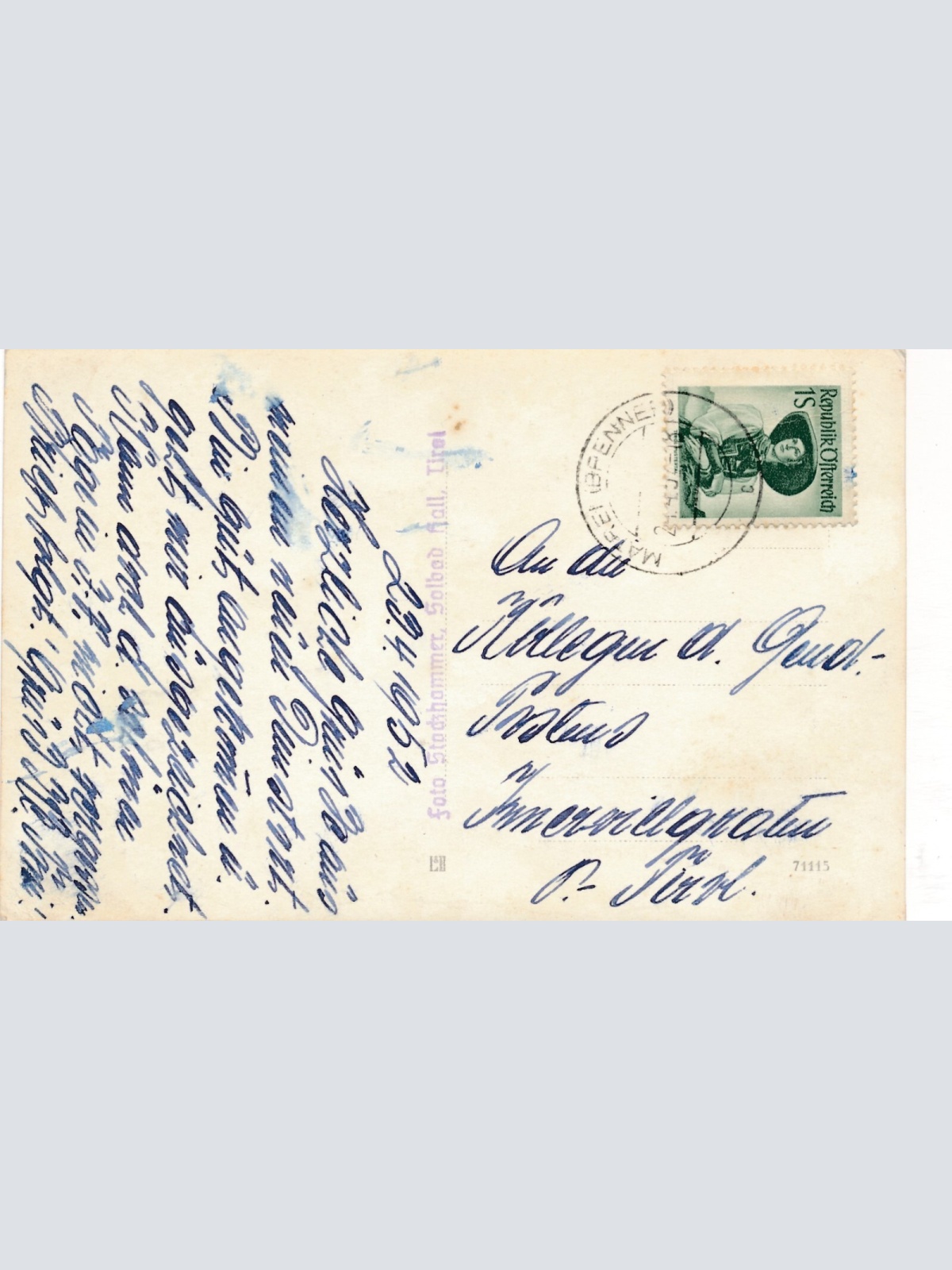 AK aus Matrei am Brenner mit Kutschen Tirol Ansichtskarte (9703)