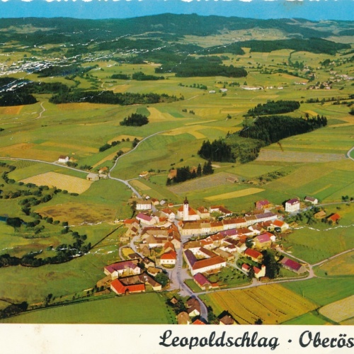 AK Alpine - Luftbild aus Leopoldschlag Oberösterreich (10779)
