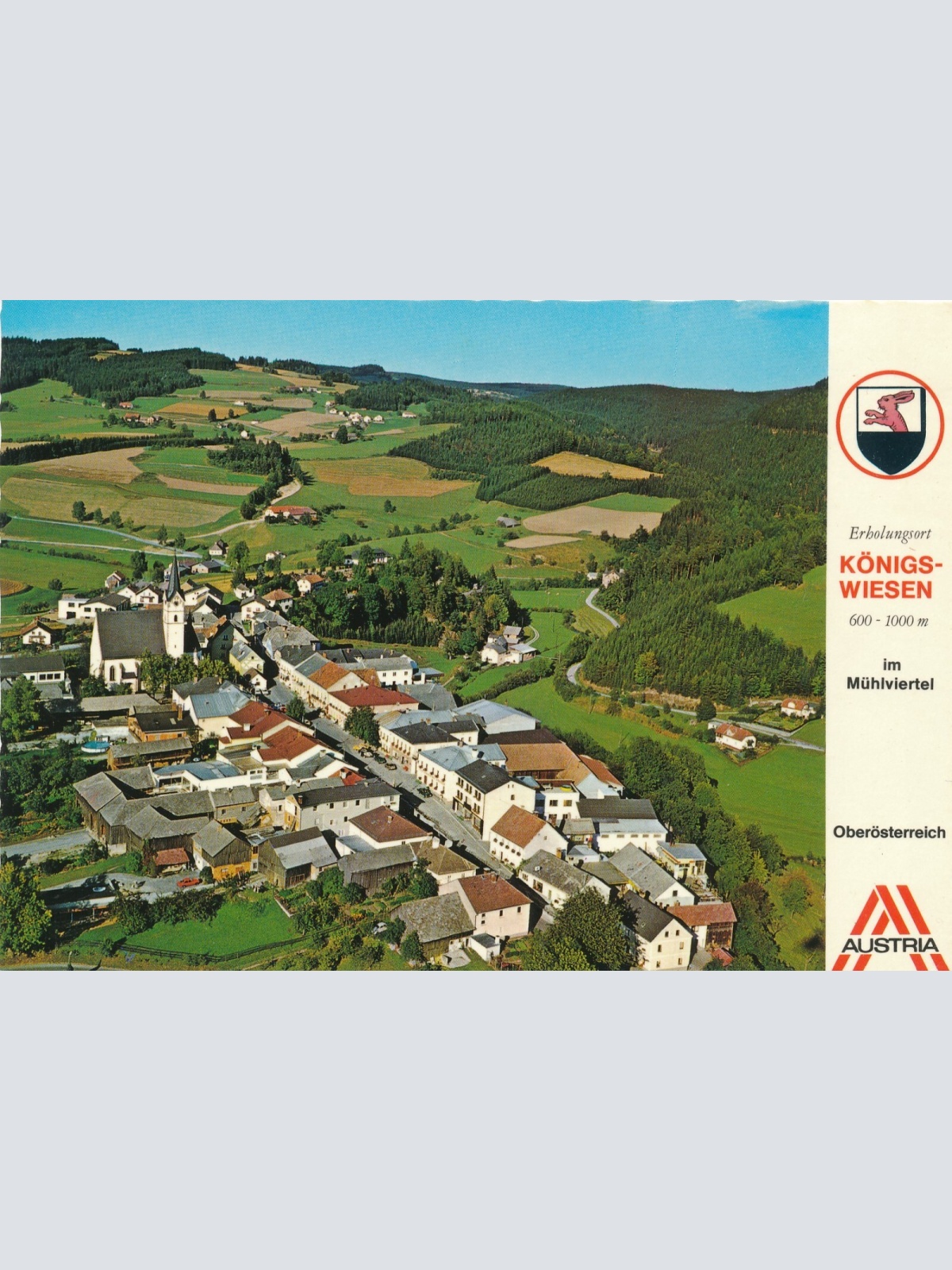 AK Alpine - Luftbild aus Königswiesen Oberösterreich (10780)