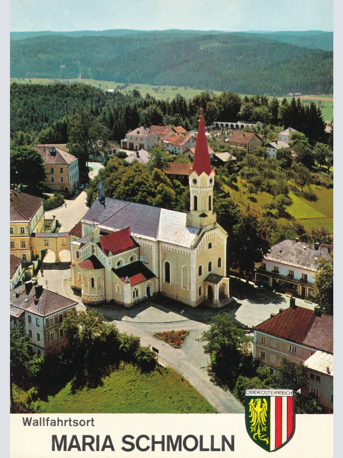 AK Alpine - Luftbild aus Maria Schmolln Oberösterreich (10801)