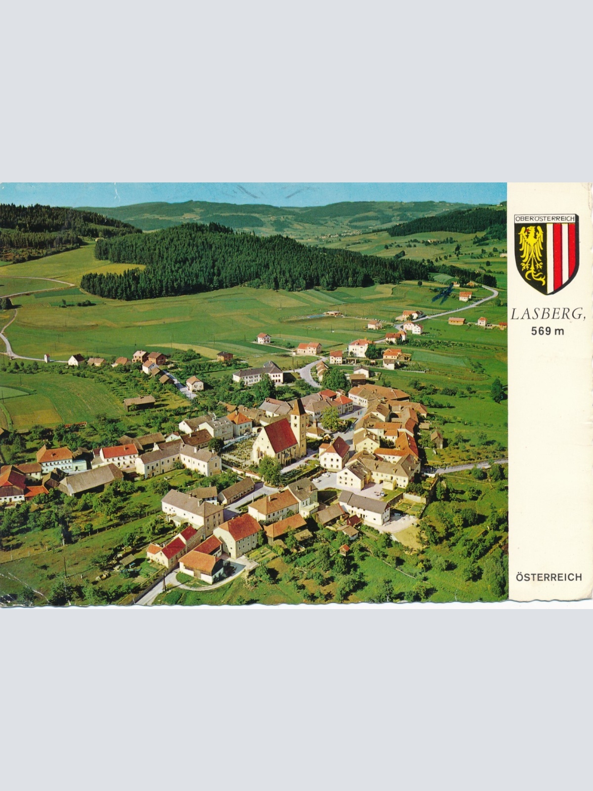 AK Alpine - Luftbild aus Lasberg Oberösterreich (10793)