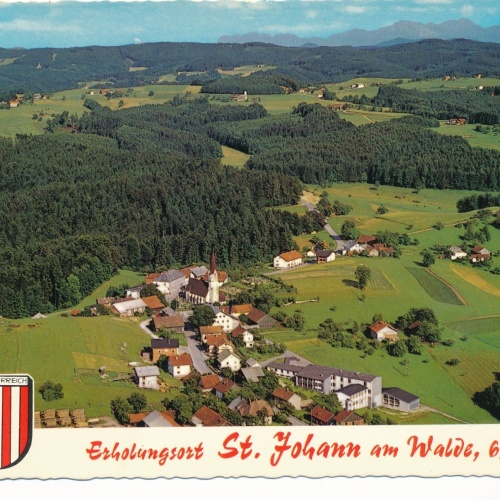 AK Scheurecker - Luftbild aus St. Johann am Walde Oberösterreich (10781)