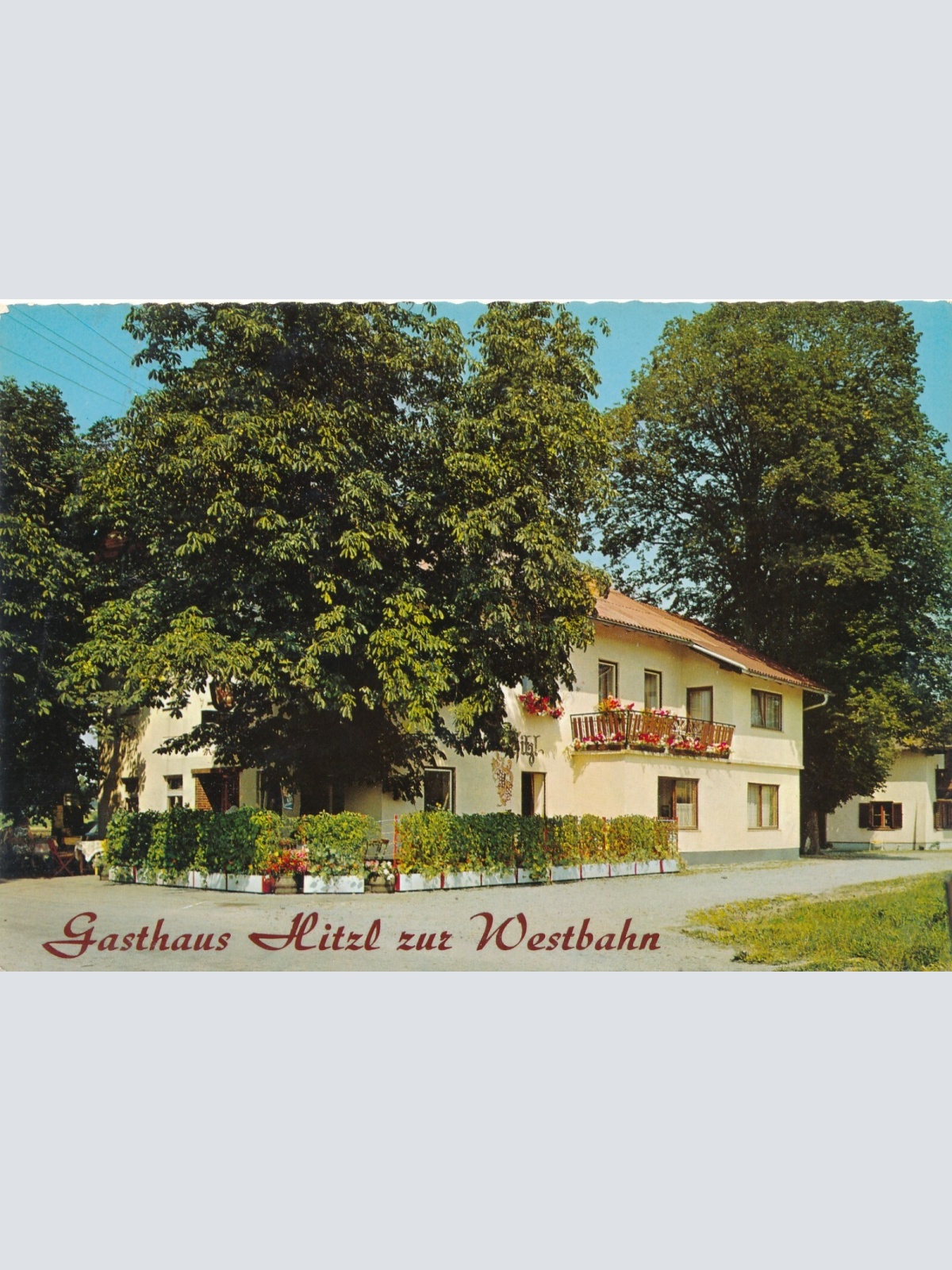 AK aus Oberhofen mit Gasthof Westbahn Oberösterreich Ansichtskarte (11252)