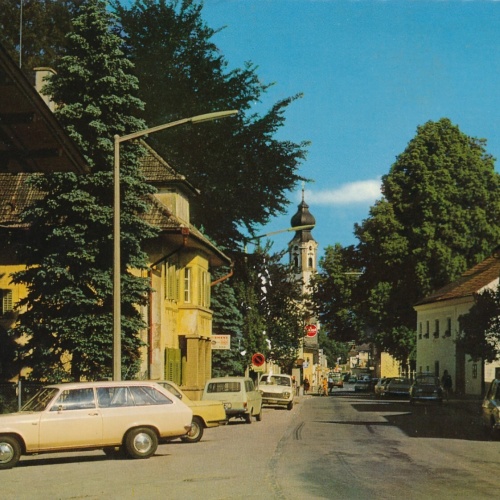 AK aus St. Georgen mit Oldtimer Oberösterreich Ansichtskarte (11262)