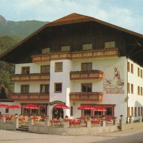 AK aus Scharfling mit Seegasthof Oberösterreich Ansichtskarte (11234)