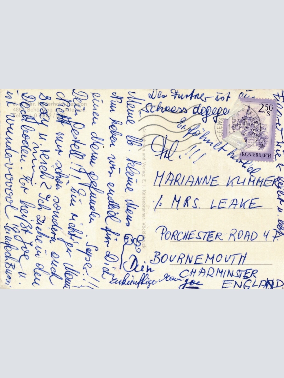 AK aus Schörfling mit Gasthof Goderhold Oberösterreich Ansichtskarte (11235)