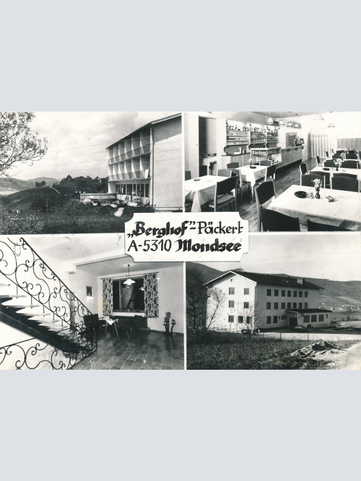 AK aus Mondsee mit Berghof Oberösterreich Ansichtskarte (11244)