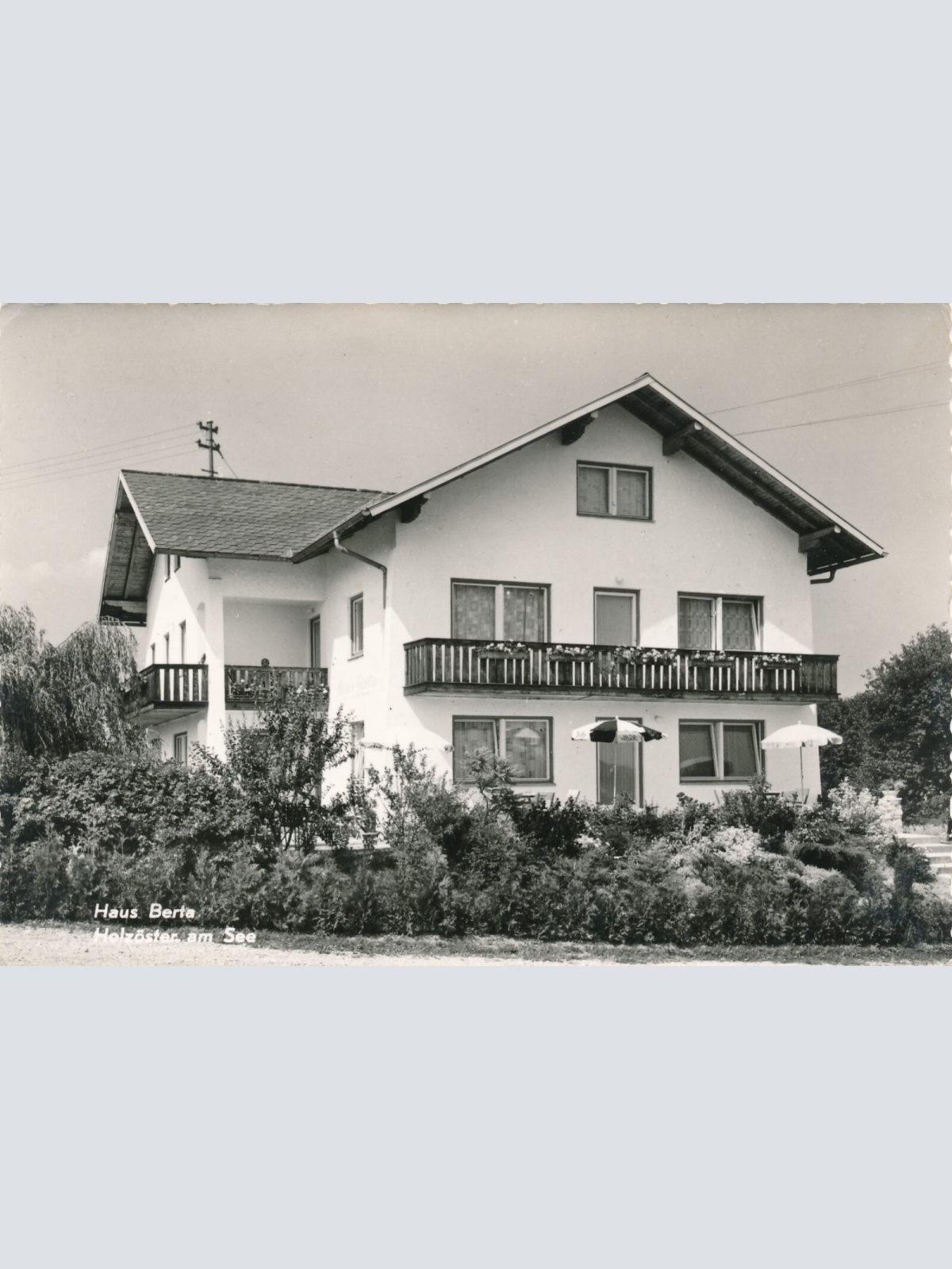 AK vom Haus Berta am Hölzöster am See Oberösterreich Ansichtskarte (11292)