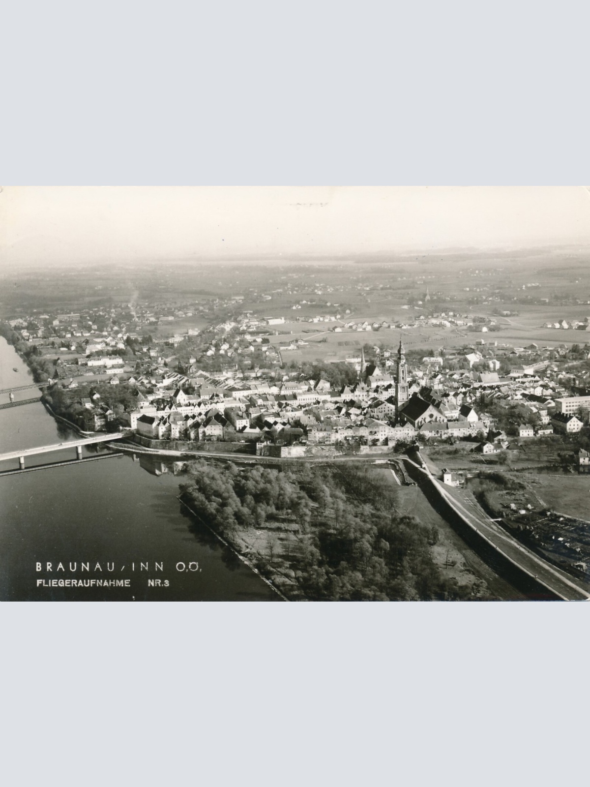 AK aus Braunau am Inn Fliegeraufnahme Nr.3 Oberösterreich Ansichtskarte (11284)