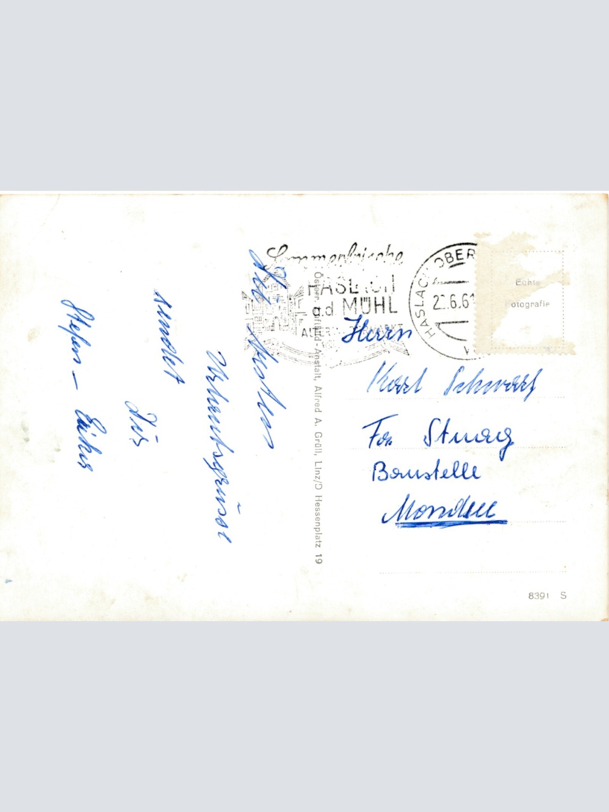 AK, Haslach, Luftbild Nr. 1 Oberösterreich (S2542)