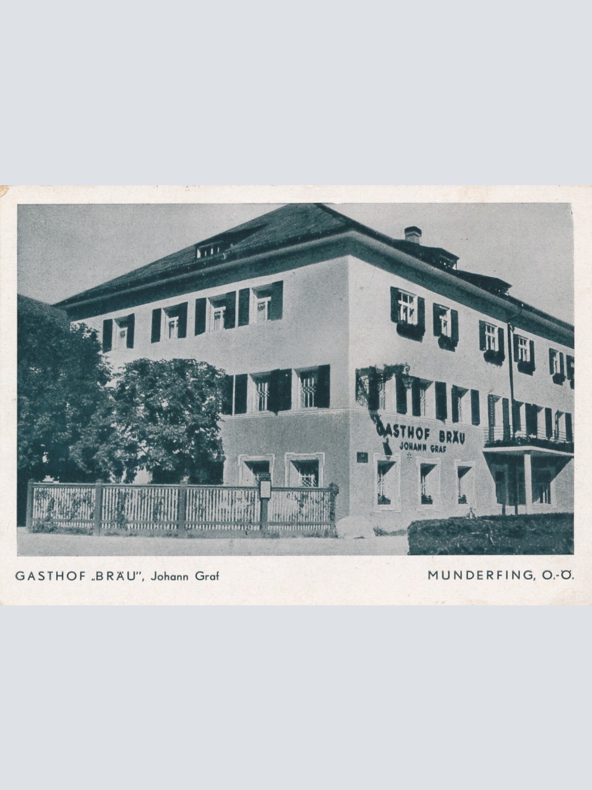 AK, Gasthof Bräu, Munderfing, Oberösterreich (S2410)