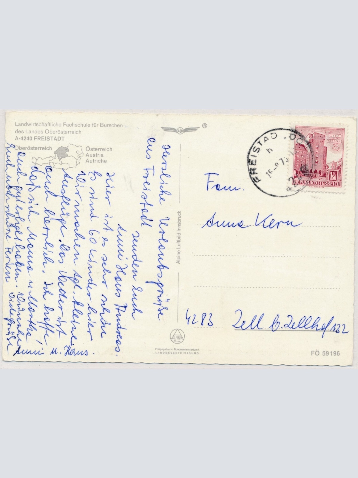 AK, Freistadt, Oberösterreich, Alpine Luftbild (S2471)