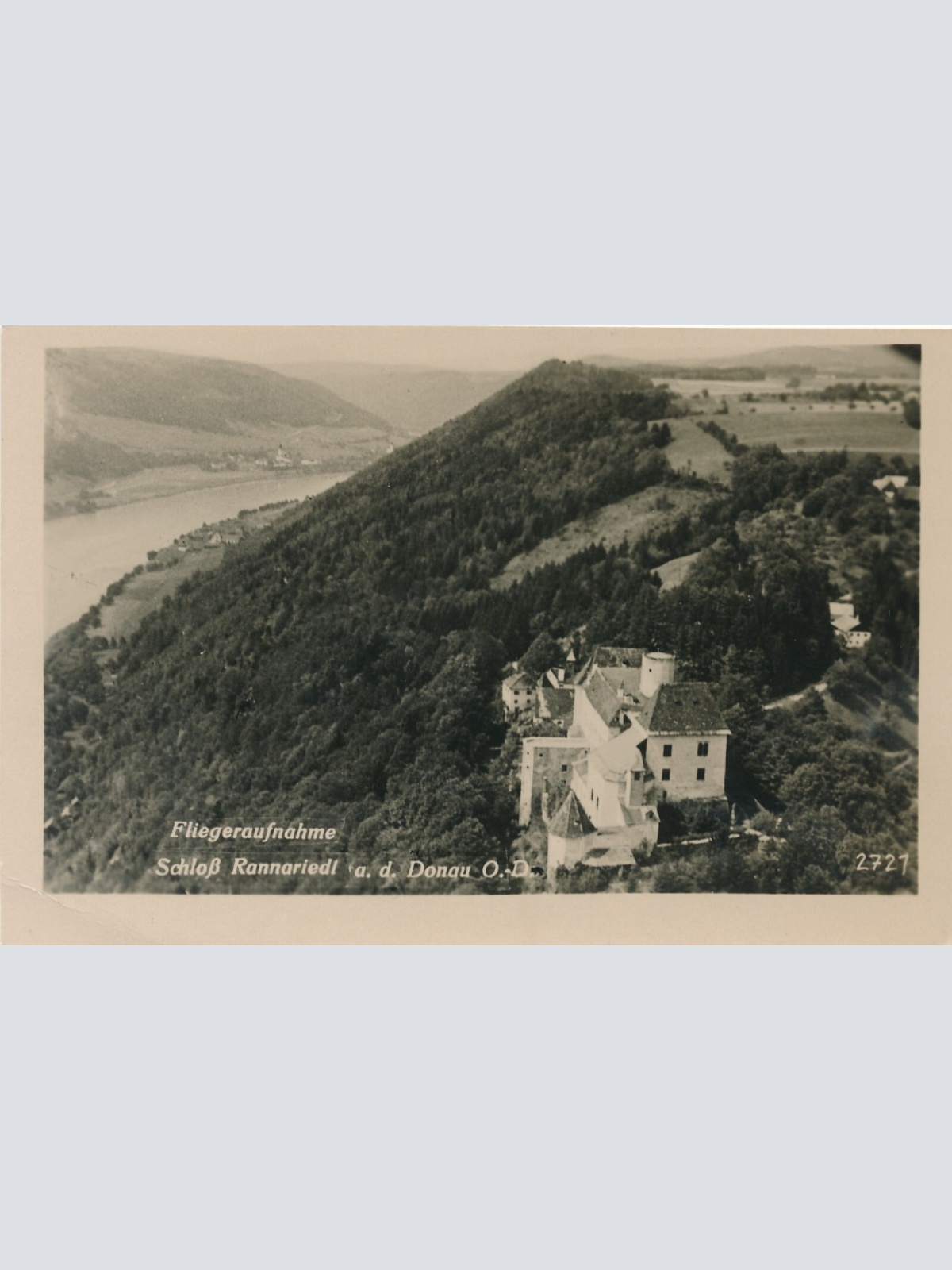 AK vom Schloß Rannariedl Fliegeraufnahme Oberösterreich Ansichtskarte (11203)