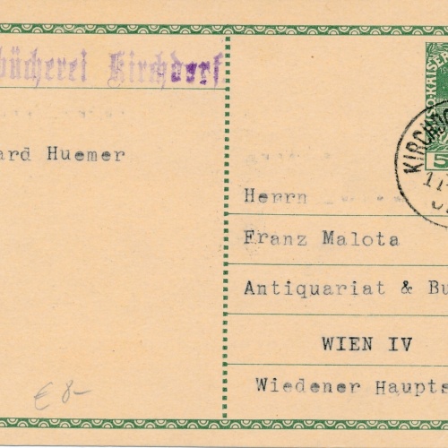 5 Heller Ganzsachen - Karte 1909 aus Kirchdorf  (11388)