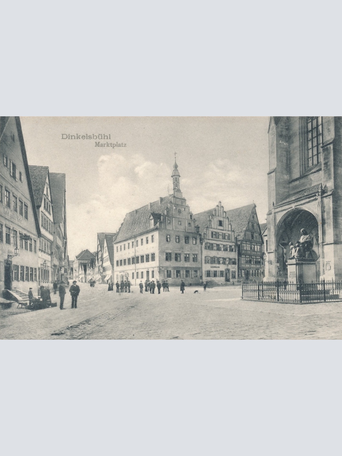 AK aus Dinkelsbühl Marktplatz Bayern Ansichtskarte (11377)