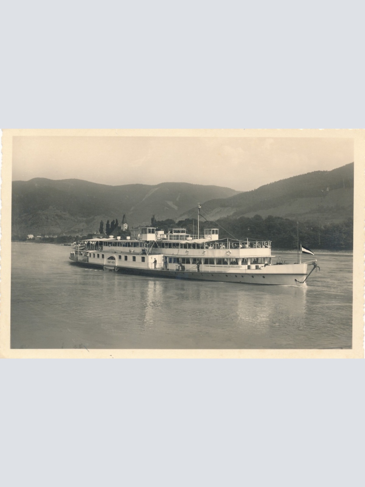 Motiv - Karte von einem Dampfer Dampfschiffahrts Gesellschaft Wien (11360)