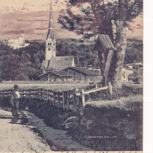 AK aus Dorf und Schloss Ambras Innsbruck Tirol Ansichtskarte (11415)