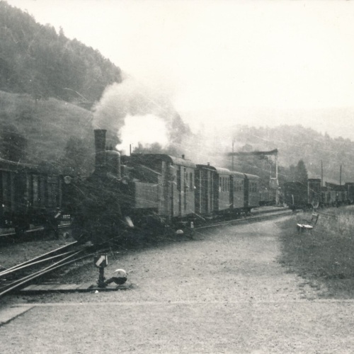 Foto - Karte  Eisenbahn - Straßenbahn Ansichtskarte (11318)