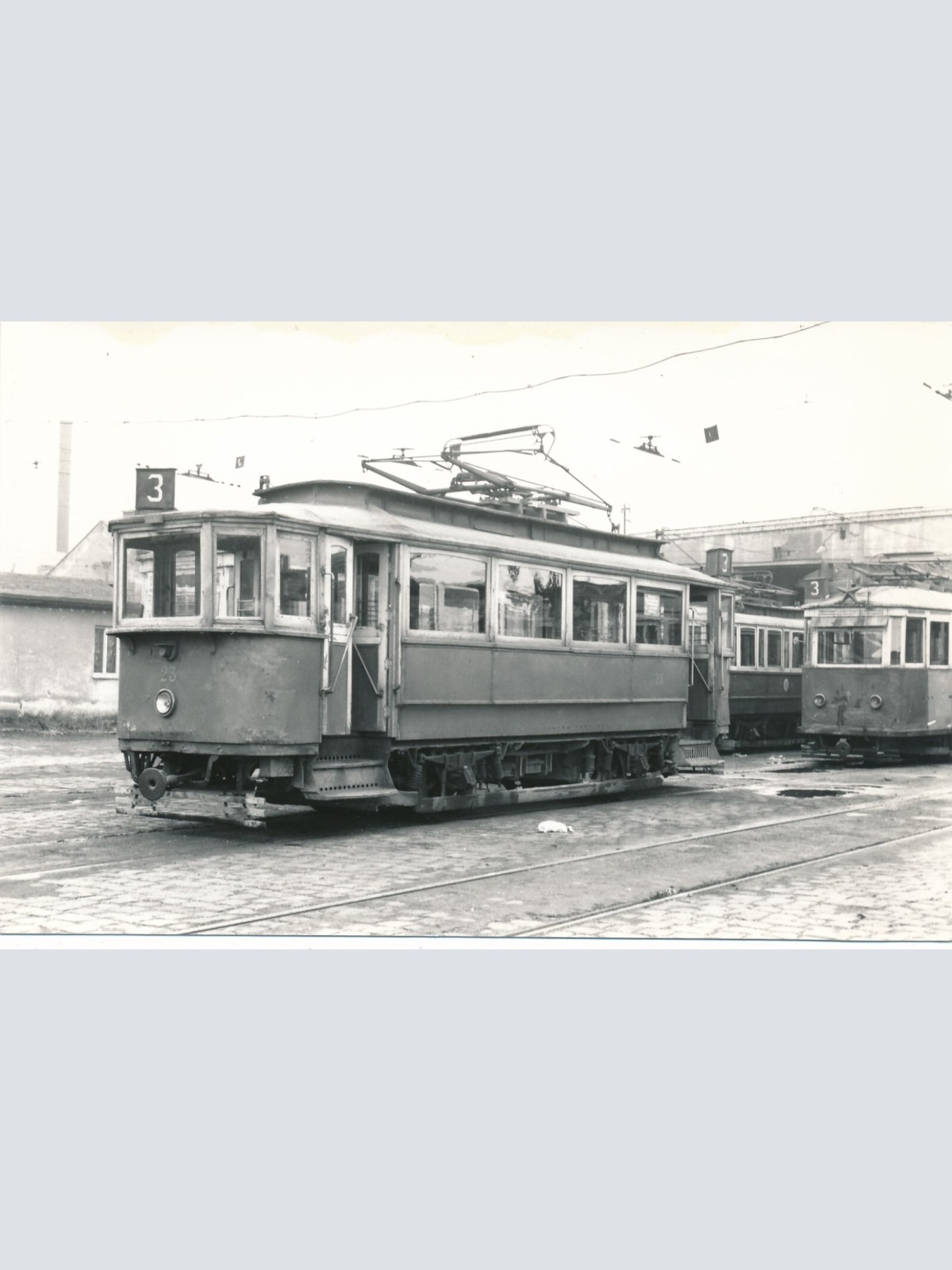 Foto - Karte  Eisenbahn - Straßenbahn Ansichtskarte (11314)