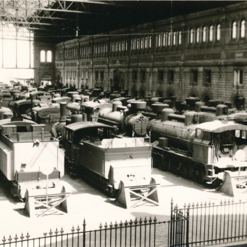 Foto - Karte  Eisenbahn - Straßenbahn Ansichtskarte (11303)