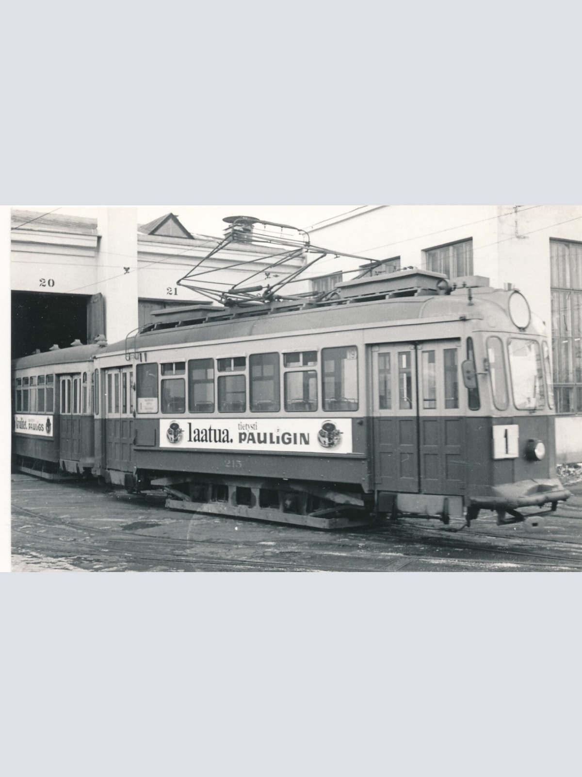 Foto - Karte  Eisenbahn - Straßenbahn Ansichtskarte (11313)