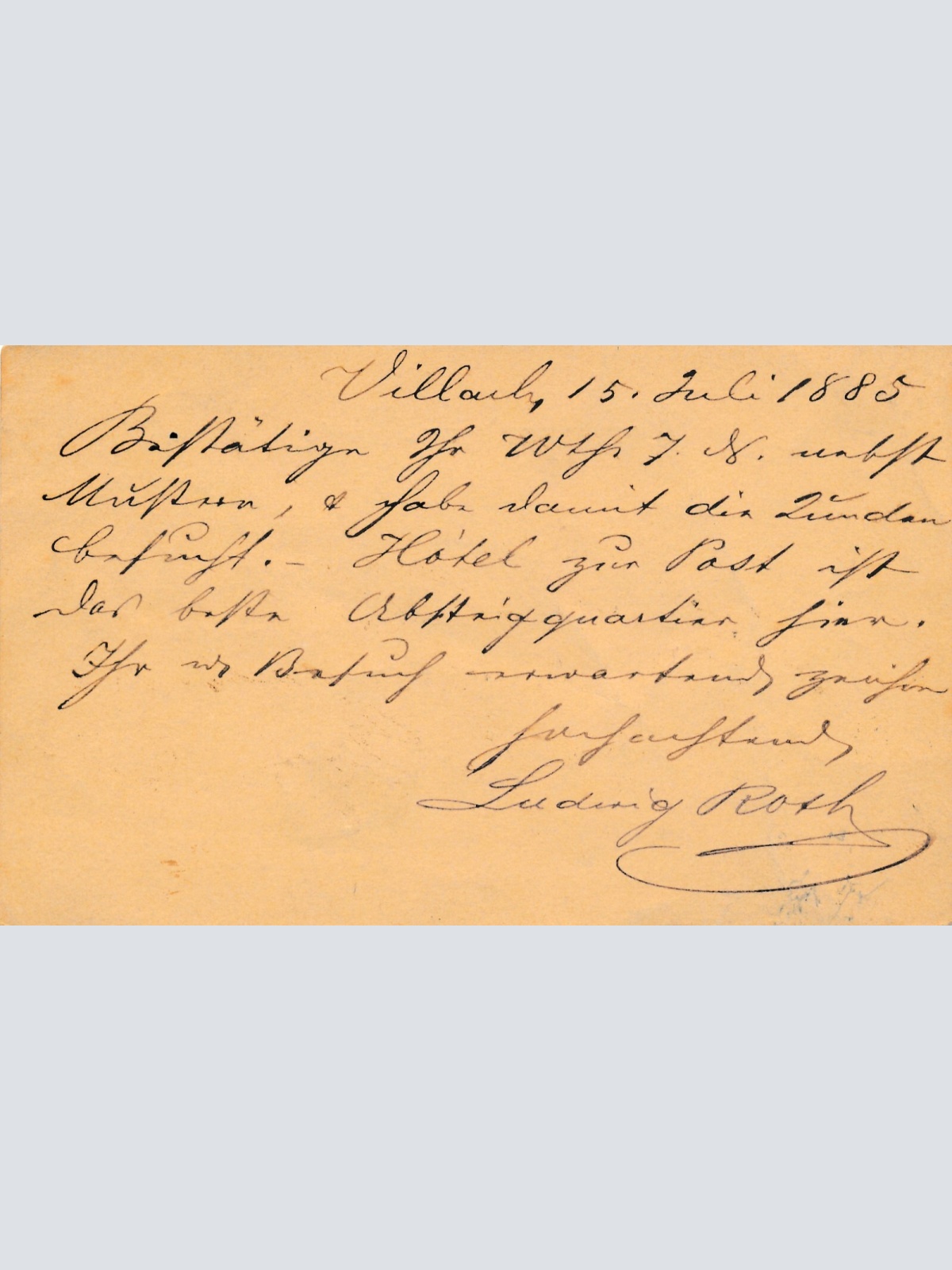 2 Kreuzer Ganzsachen - Karte 1885 aus Villach (11603)