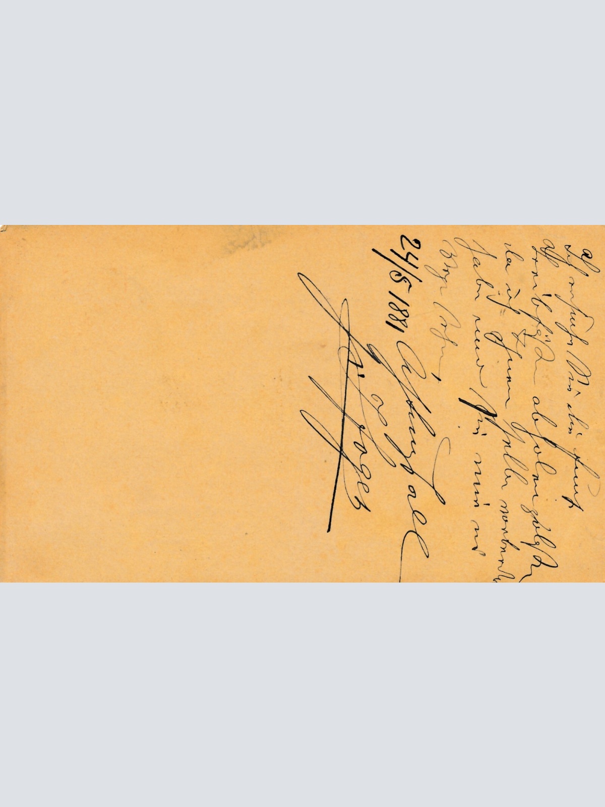 2 Kreuzer Ganzsachen - Karte 1881 aus Fünfhaus (11171)