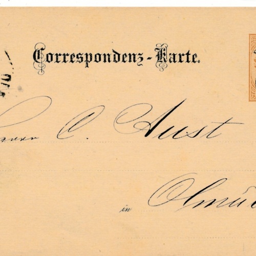 2 Kreuzer Ganzsachen - Karte 1883 aus Wien Mariahilf (11177)