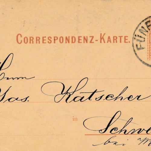2 Kreuzer Ganzsachen - Karte 1881 aus Fünfhaus (11169)
