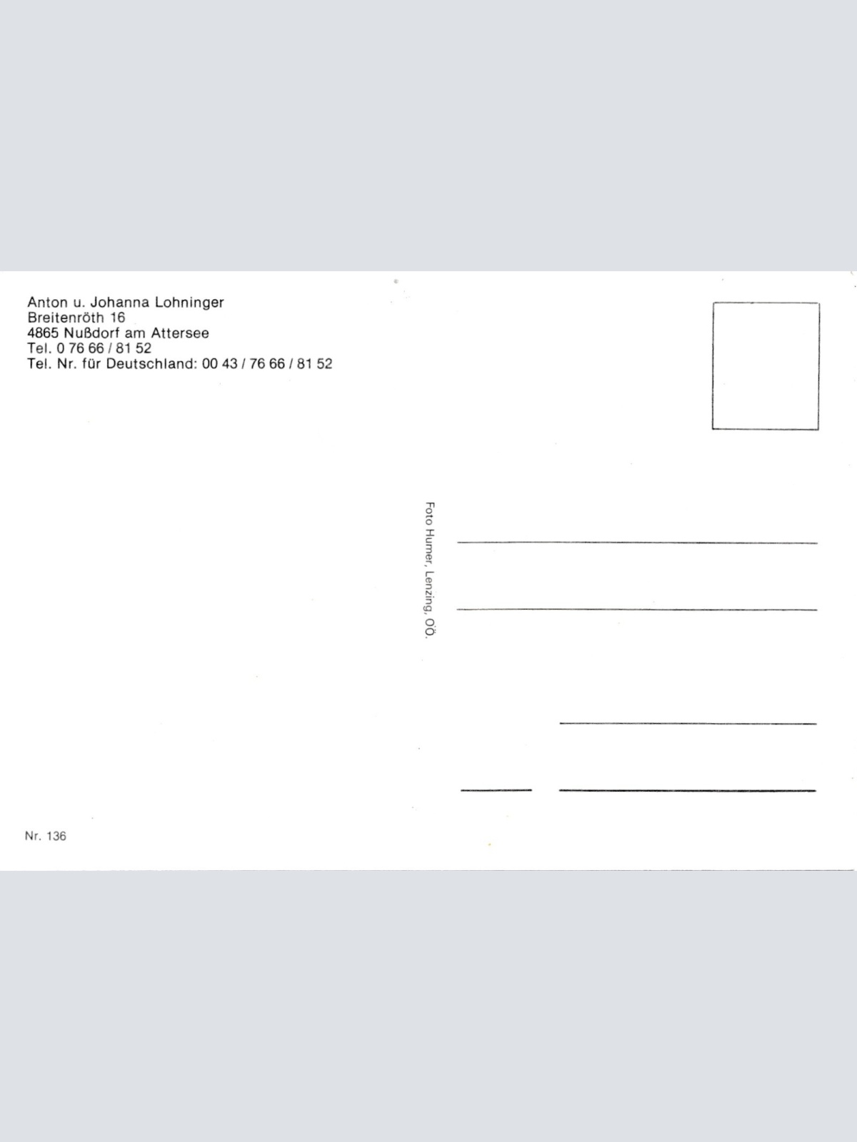 AK, Nussdorf am Attersee, Oberösterreich (S2729)