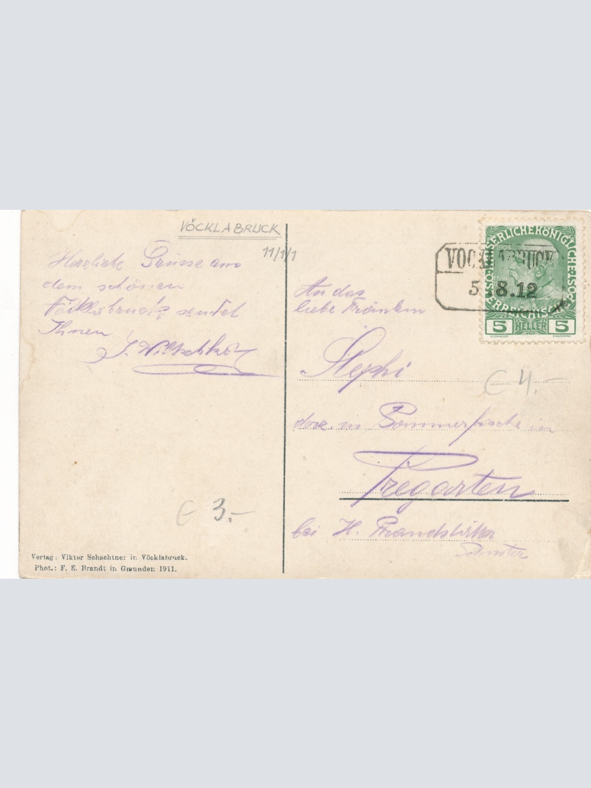 AK aus Vöcklabruck Oberösterreich Ansichtskarte (11198)