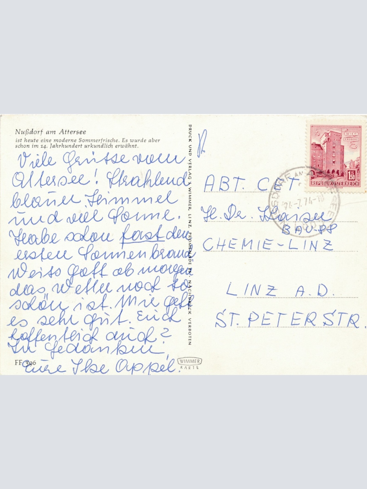 AK, Nussdorf am Attersee, Oberösterreich (S2728)