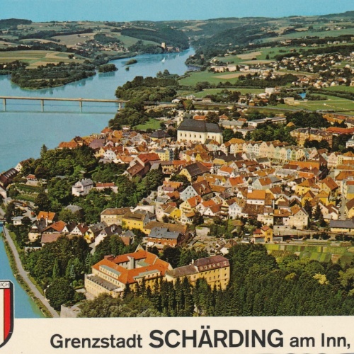 Scheurecker - Luftbild aus Schärding Oberösterreich Ansichtskarte (11546)