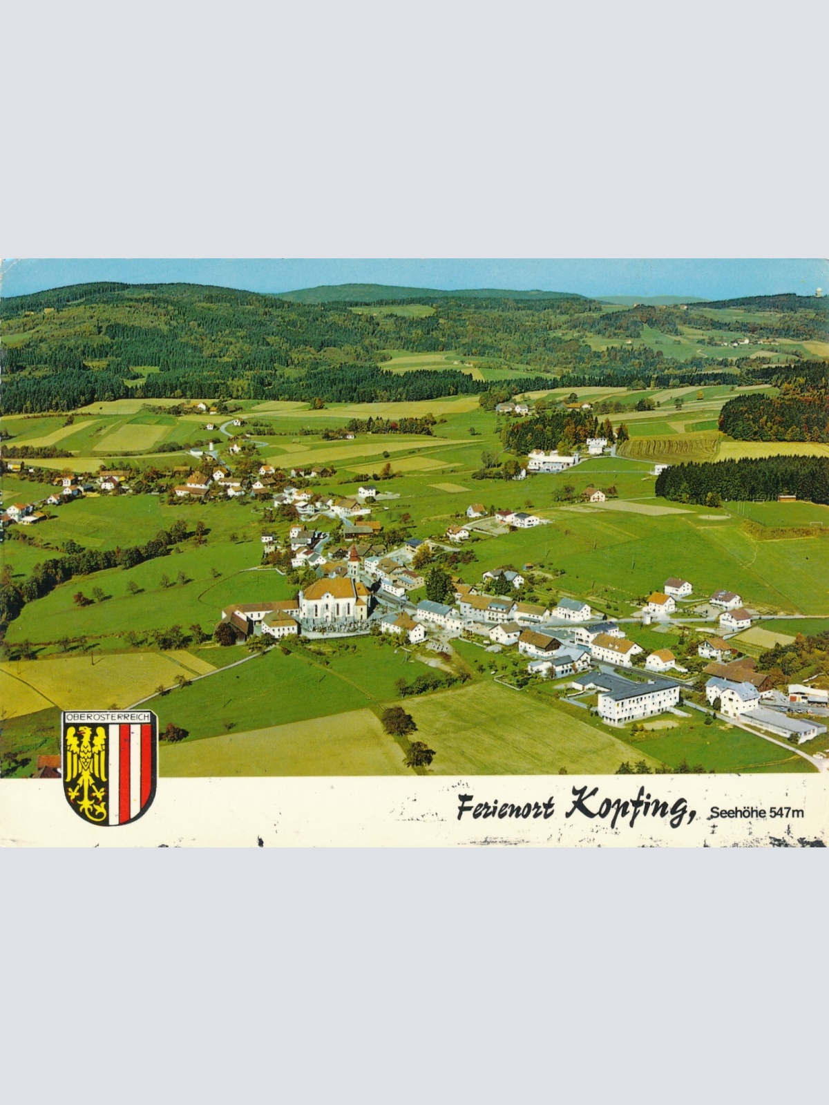 Scheurecker - Luftbild aus Konfing Oberösterreich Ansichtskarte (11548)