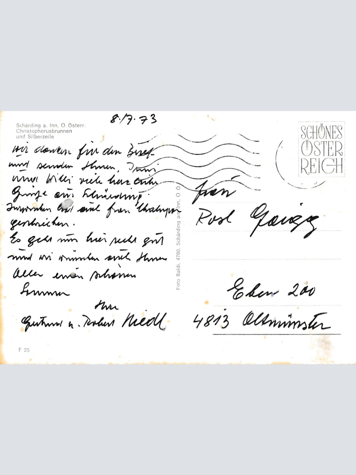 AK aus Schärding am Inn Oberösterreich Ansichtskarte (11577)