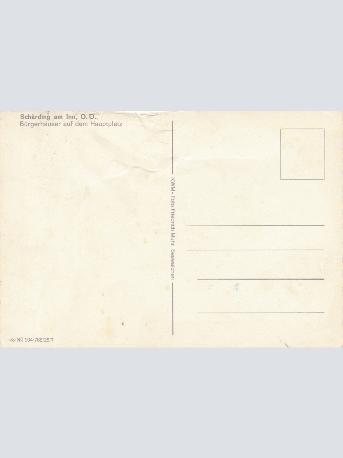 AK aus Schärding am Inn mit Oldtimer Oberösterreich Ansichtskarte (11578)