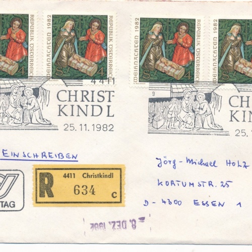 Christkindl - Reco - Brief 25.11.1982  (11587)