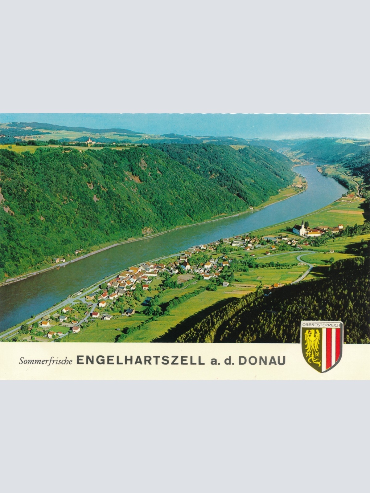 Alpine - Luftbild aus Engelshartszell Oberösterreich Ansichtskarte (11557)