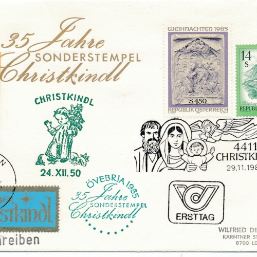 Christkindl - Reco - Brief 29.11.1985 + LZ Leoben (11591)