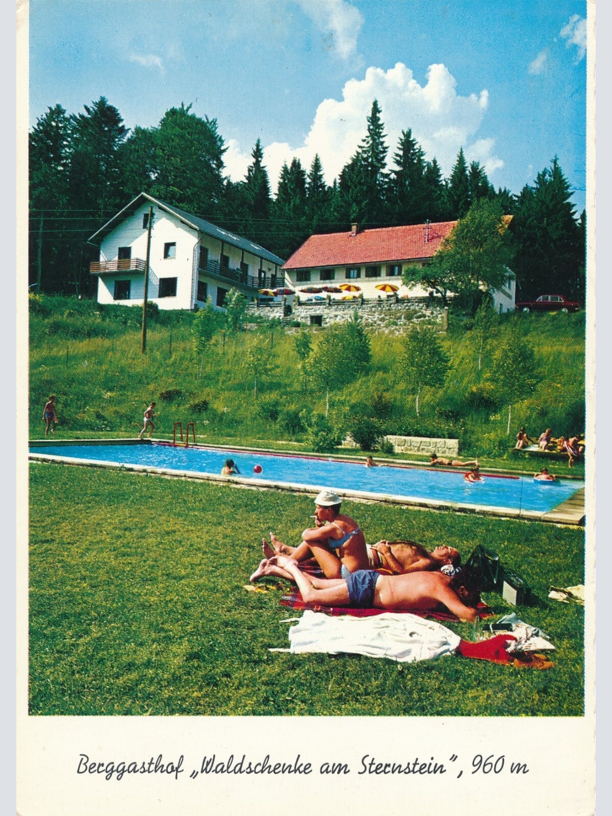 AK aus Bad Leonfelden Berggasthof Waldschen Oberösterreich Ansichtskarte (11656)